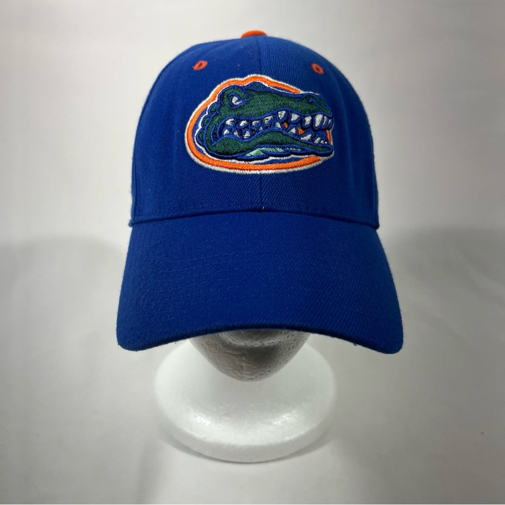 TOP OF THE WORLD CAP FLORIDA GATORS LOGO ONE FIT UNISEX BLUE/ORANGE‎ PREOWNED